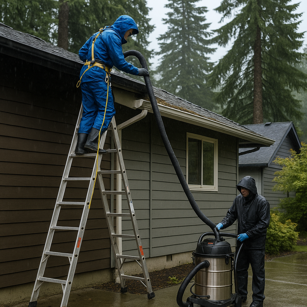 gutter cleaning Washington, multi-story gutter cleaning, professional gutter service, rain gutter cleaning, Washington home maintenance, ladder safety gutter cleaning, gutter repair Washington, moss removal Washington roofs, Gutter Empire Gutter Guards, Seattle rain gutters
