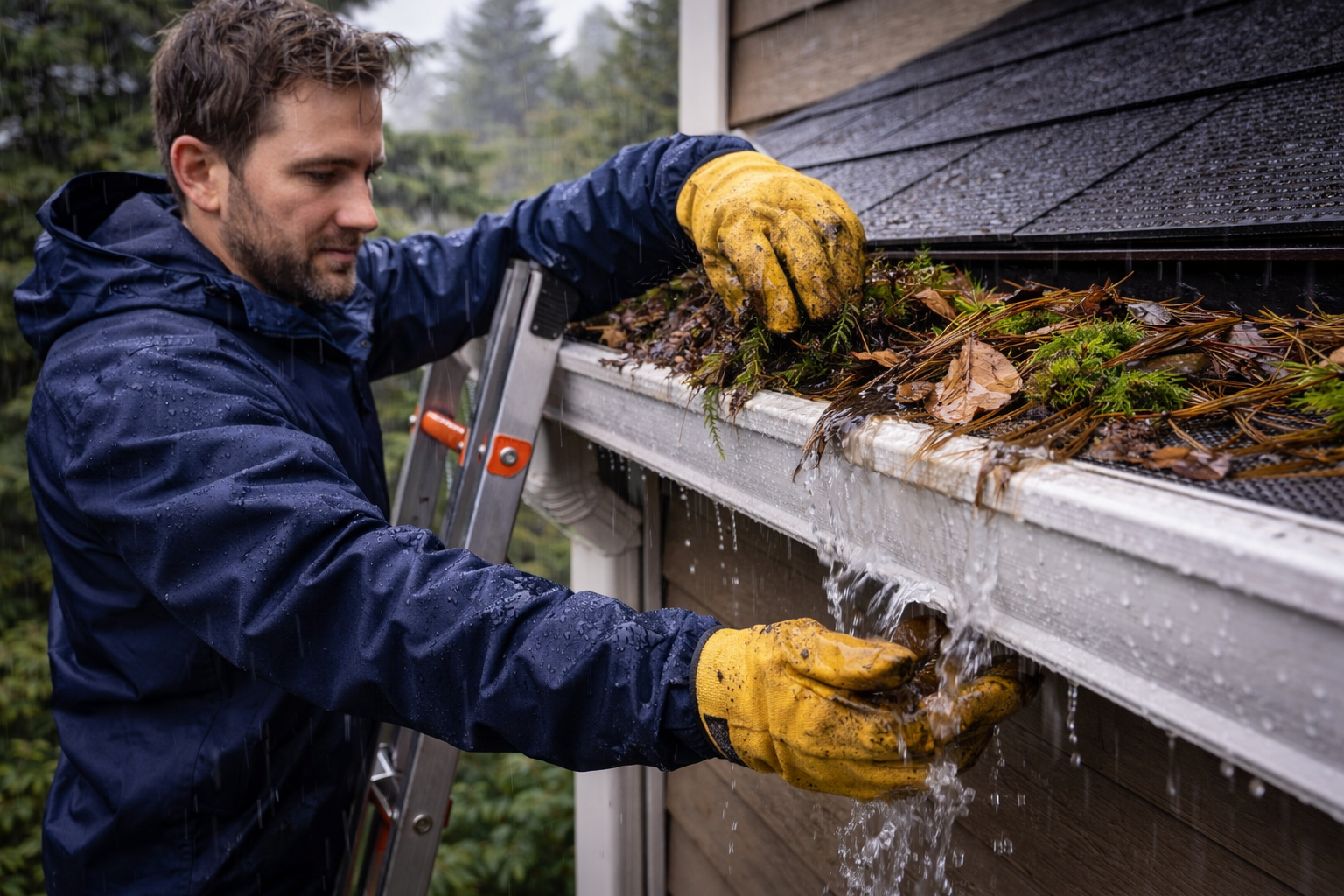 gutter cleaning Washington, gutter cleaning frequency, how often clean gutters Washington, clogged gutters signs, Washington gutter maintenance, gutter overflow warning signs, gutter cleaning service near me, heavy rain gutter problems, pine needles gutters, moss in gutters, gutter sagging causes, seasonal gutter cleaning Washington