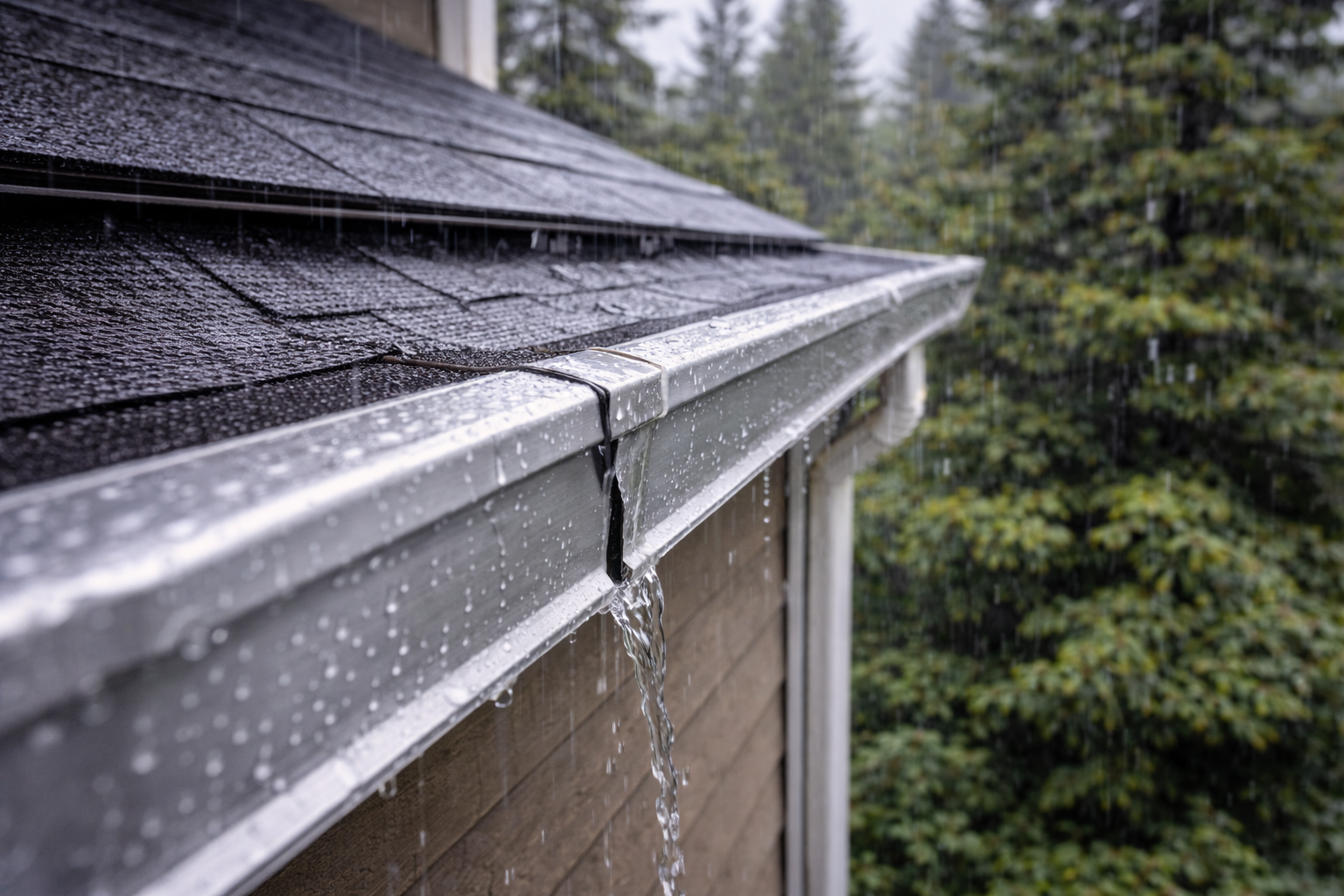 aluminum gutter installation, aluminum gutters Washington, gutter durability Washington, gutter maintenance Washington, sagging aluminum gutters, seamless aluminum gutters, gutter pitch problems, gutter hanger failure, debris clogged gutters, Washington gutter repair, ice damage gutters, professional gutter installation, gutter guards Washington, Pacific Northwest gutters