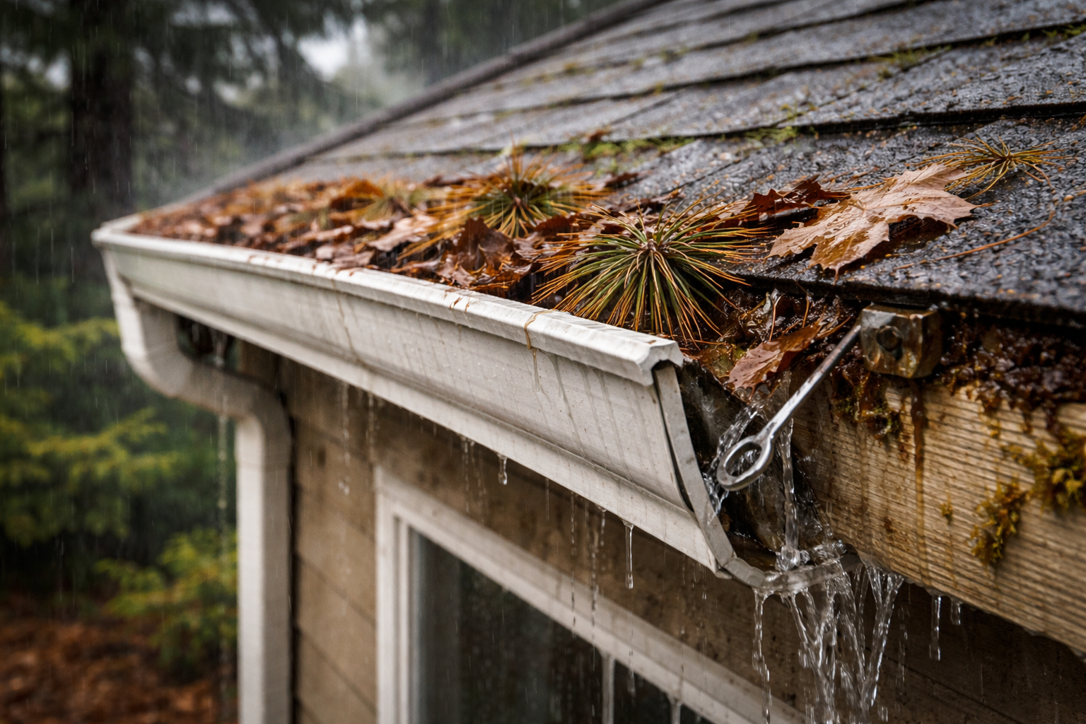 clogged gutters, gutter cleaning Washington, gutter repair, water damage prevention, roof drainage, mold prevention
